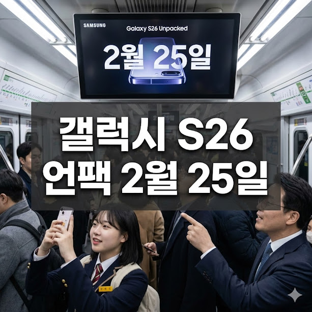 갤럭시 S26 언팩 2월 25일, AI 중심 스마트폰의 모든 것