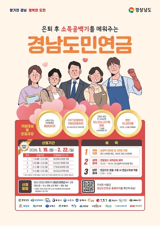 ✅ 경남도민연금 가입, 누가 할 수 있나요? (신청 대상 요건)