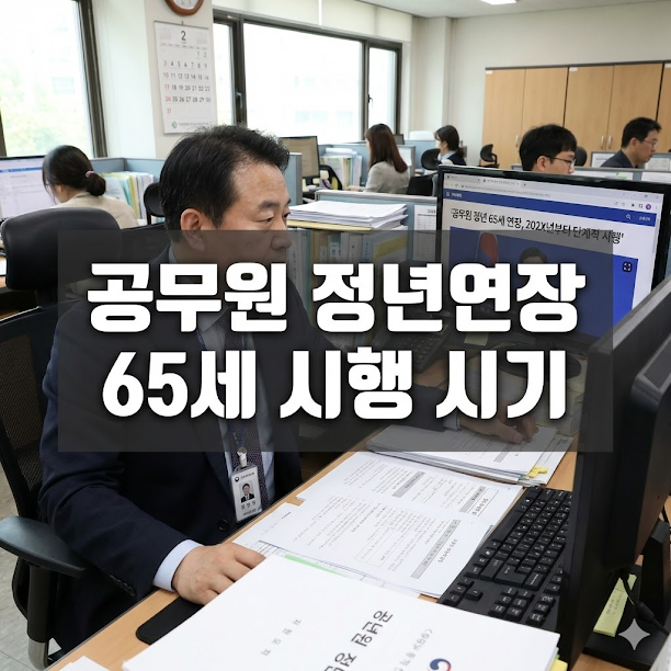 공무원 정년연장 65세 시행 시기