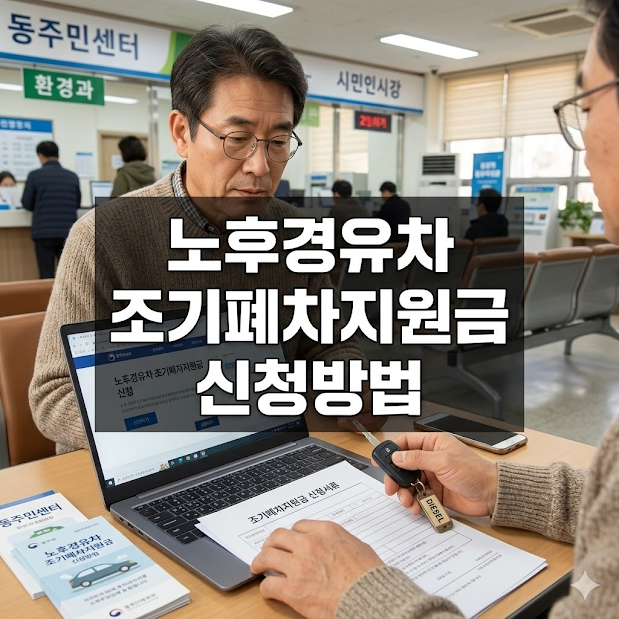 노후경유차 조기폐차지원금 신청방법