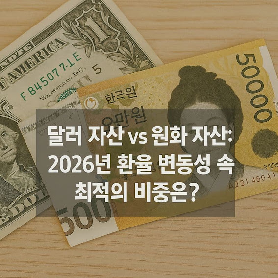 달러 자산 vs 원화 자산: 환율 변동성 속 최적의 비중은?