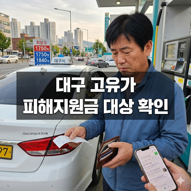 대구 고유가 피해지원금 대상 확인 분석