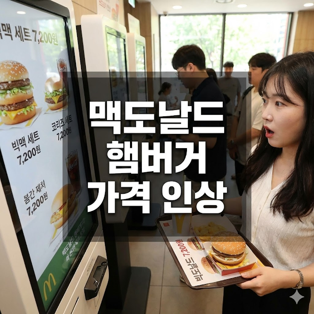 맥도날드 햄버거 가격 인상
