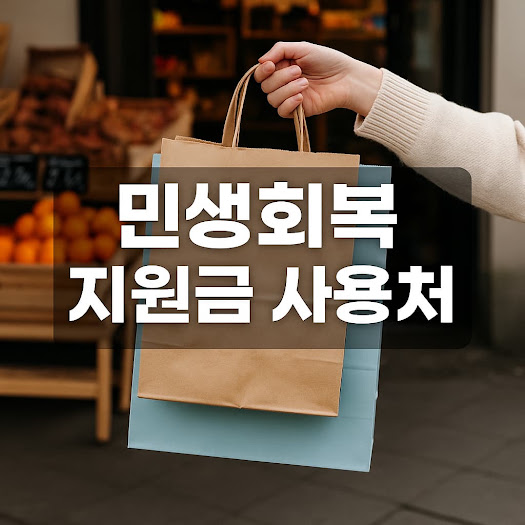 민생회복 지원금 사용처 총정리