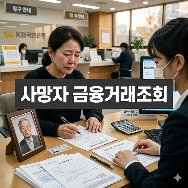 사망자 금융거래조회