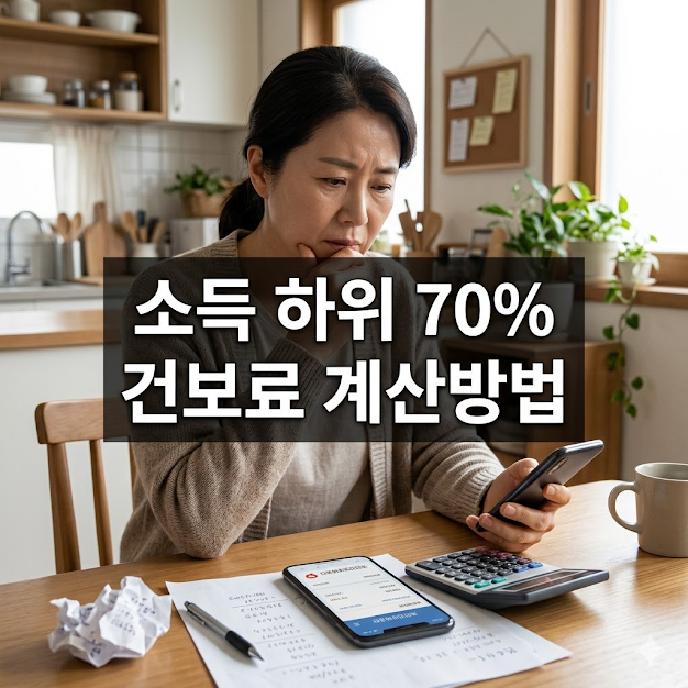 소득 하위 70% 건보료 계산방법