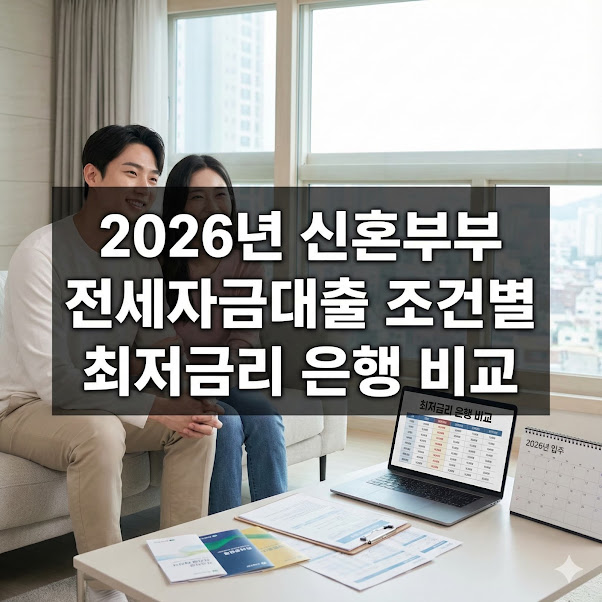 신혼부부 전세자금대출 조건별 최저금리 은행 비교