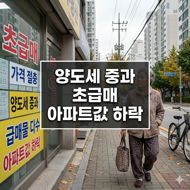 양도세 중과 유예 종료: 서울 아파트 초급매와 가격 하락 전망