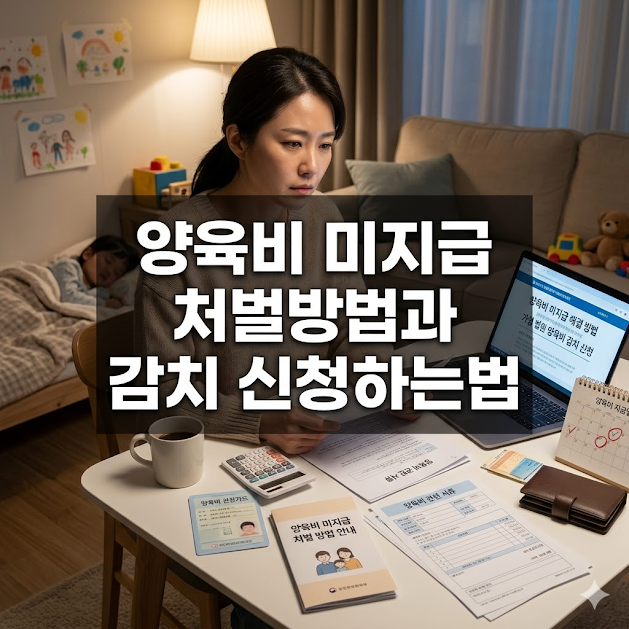 양육비 미지급 처벌방법과 감치 신청하는법
