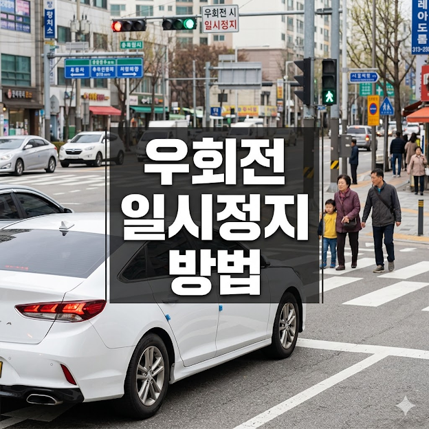 우회전 일시정지 방법