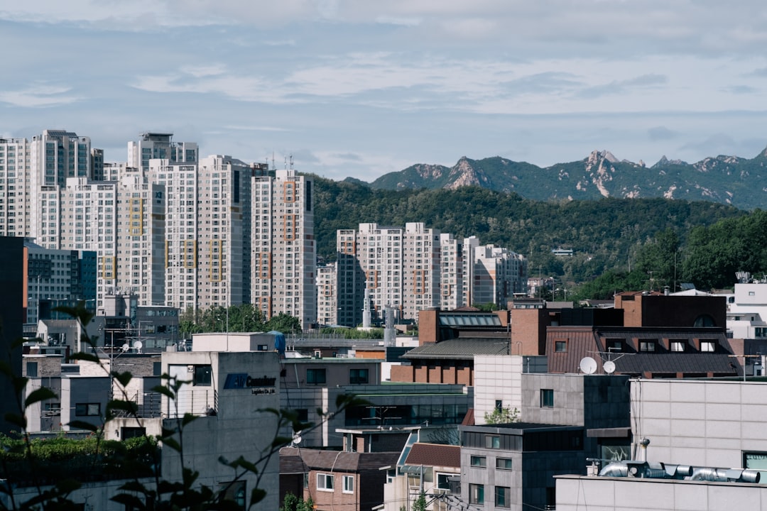 다양한 주택이 밀집한 현대 도시 전경