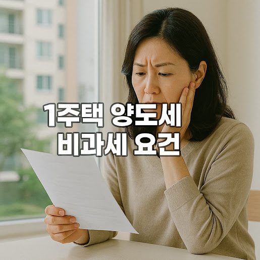 1세대 1주택 양도세 비과세란?