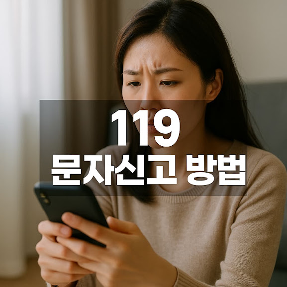 🚨 119 문자신고, 왜 중요할까요?