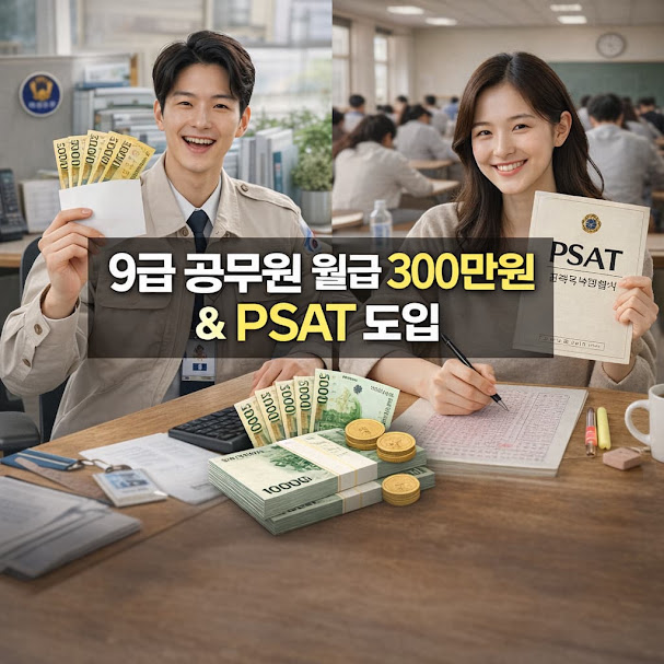 9급 공무원 월급 300만원 & PSAT 도입, 다시 매력적인 직업이 될까?