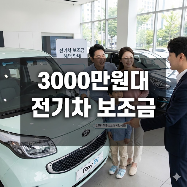 3000만원대 전기차 보조금, 상용차와 승용차 혜택 완전 분석