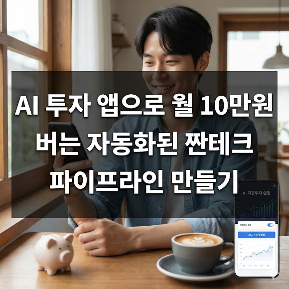 AI 투자 앱으로 월 10만원 버는 자동화된 짠테크 파이프라인 만들기