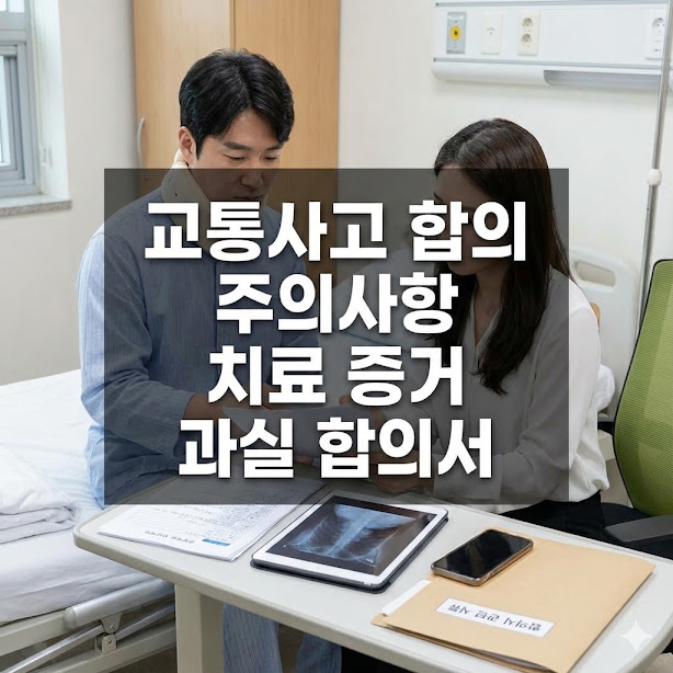 교통사고 합의 주의사항 치료 증거 과실 합의서