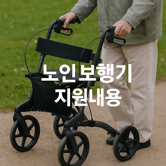 노인보행기 지원내용과 신청 방법 총정리