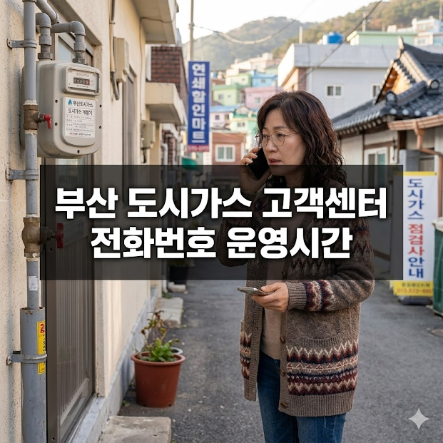 부산 도시가스 고객센터 전화번호 운영시간