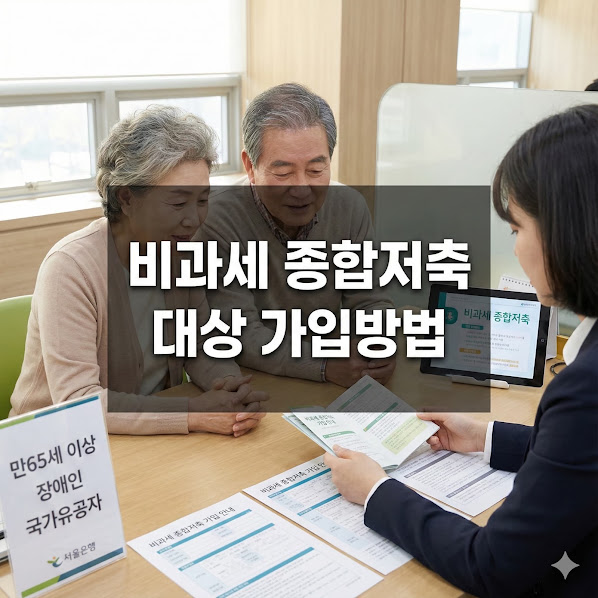 비과세 종합저축 대상 가입방법