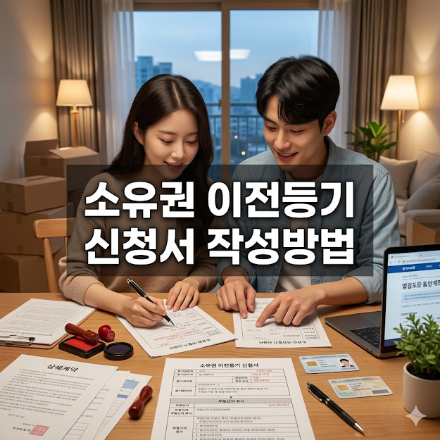소유권 이전등기 신청서 작성방법 가이드