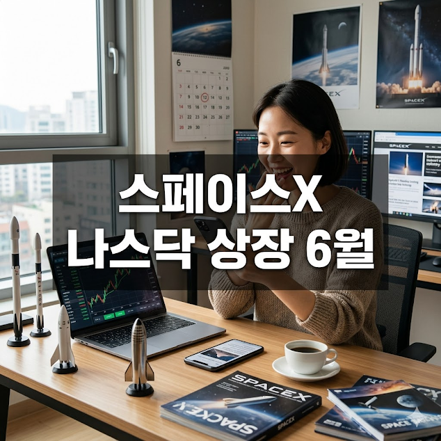 스페이스X 나스닥 상장 6월