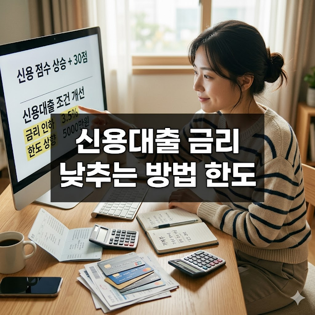 신용대출 금리 낮추는 방법 한도