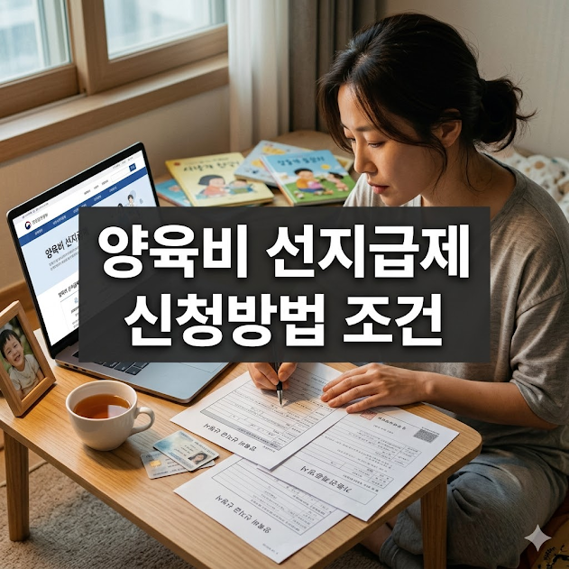 양육비 선지급제 신청방법 조건