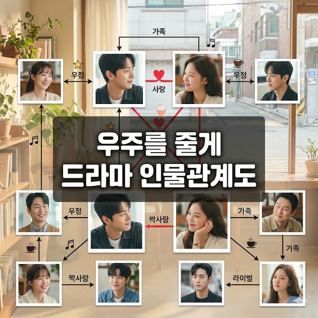 우주를 줄게 드라마 인물관계도 분석!