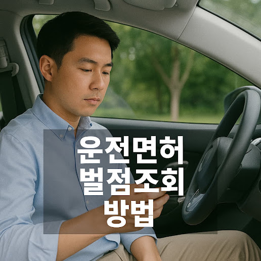 운전면허 벌점조회 방법